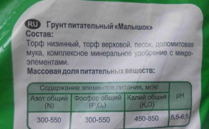 Питательный грунт для томатов